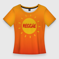 Женская футболка 3D Slim Orange sunshine reggae