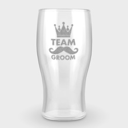 Team groom – Бокал пивной с гравировкой с принтом купить со скидкой в -20%