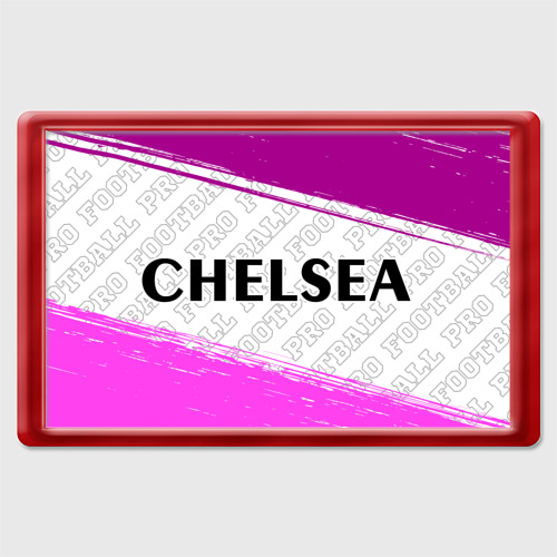 Магнит 45*70 с принтом Chelsea pro football по-горизонтали, вид спереди №1