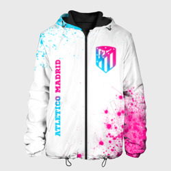 Atletico Madrid neon gradient style вертикально – Мужская куртка 3D с принтом купить со скидкой в -10%