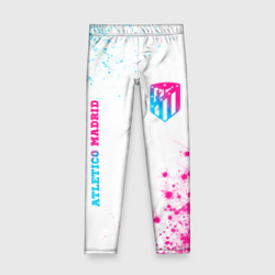 Atletico Madrid neon gradient style вертикально – Детские леггинсы 3D с принтом купить