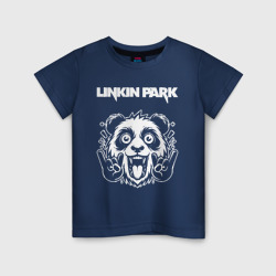 Linkin Park rock panda – Светящаяся детская футболка с принтом купить со скидкой в -20%