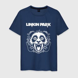 Linkin Park rock panda – Светящаяся мужская футболка с принтом купить со скидкой в -20%