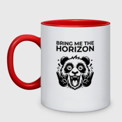 Кружка двухцветная Bring Me the Horizon - rock panda