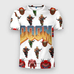 Doom 1993 паттерн – Мужская футболка 3D Slim с принтом купить со скидкой в -9%