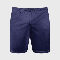 Пятнистый однотонный сине-фиолетовый – Мужские шорты спортивные с принтом купить