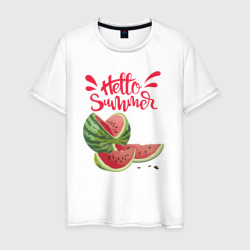 Watermelon summer – Мужская футболка хлопок с принтом купить со скидкой в -20%