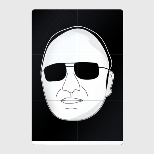 Магнитный плакат 2x3 с принтом Чиназес в очках мем, вид спереди №1