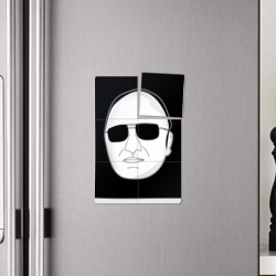 Плакат с принтом Чиназес в очках мем для любого человека, вид спереди №4. Цвет основы: белый
