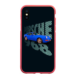 Немецкая спортивная машина Porsche 968 – Чехол для iPhone XS Max матовый с принтом купить