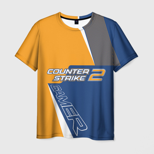 Мужская футболка с принтом Total Counter-Strike 2, вид спереди №1