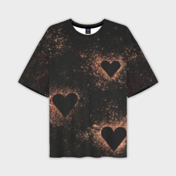 Ретро сердца – Мужская футболка oversize 3D с принтом купить со скидкой в -50%