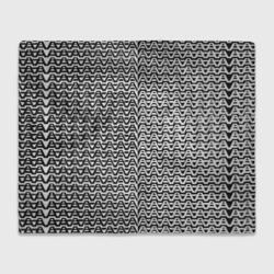 Чёрно-белые волнистые линии – Плед 3D с принтом купить со скидкой в -14%