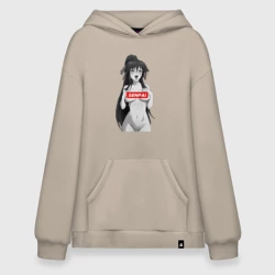 Худи SuperOversize хлопок Ахегао senpai nudity