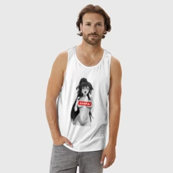 Мужская майка хлопок Ахегао senpai nudity - фото 2