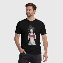 Мужская футболка хлопок Ахегао senpai nudity - фото 2