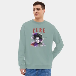 Мужской свитшот oversize без начеса хлопок The Cure - Robert Smith portrait - фото 2