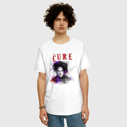 Мужская футболка хлопок Oversize The Cure - Robert Smith portrait - фото 2