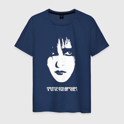 Мужская футболка из хлопка с принтом Siouxsie and the banshees, вид спереди №1