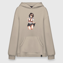 Худи SuperOversize хлопок Ахегао секси герл