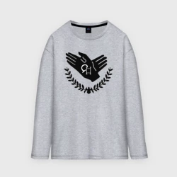 Женский лонгслив oversize хлопок Вайолет Эвергарден руки