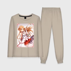 Женская пижама с лонгсливом хлопок Асуна Юки мечница