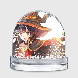 Игрушка шар с принтом Konosuba Мэгумин для любого человека, вид сзади №1. Цвет основы: прозрачный