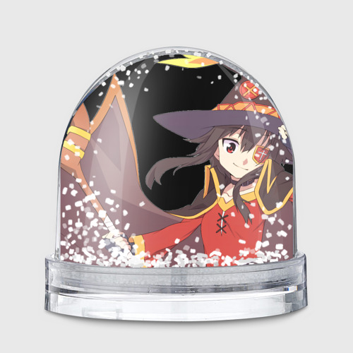 Игрушка Снежный шар с принтом Konosuba Мэгумин, вид спереди №1