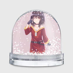 Игрушка шар с принтом Konosuba Мэгумин для любого человека, вид сзади №1. Цвет основы: прозрачный