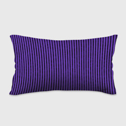 Подушка с принтом Полосатый яркий фиолетовый для любого человека, вид сзади №1. Цвет основы: белый