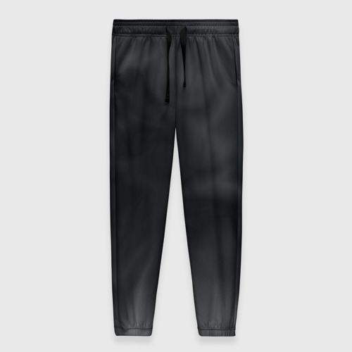 Женские брюки с принтом Тёмный серый дымчатый, вид спереди №1