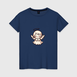 Милый ангелочек – Женская футболка хлопок с принтом купить со скидкой в -20%
