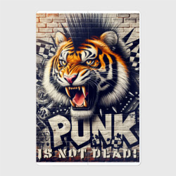 Cool tiger - punk's not dead – Магнитный плакат 2Х3 с принтом купить