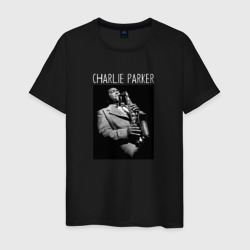 Charlie Parker legendary saxophonist – Мужская футболка хлопок с принтом купить со скидкой в -20%