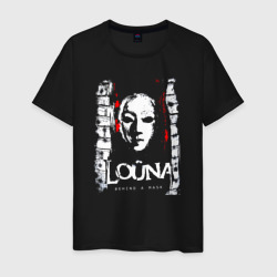 Louna behind a mask – Мужская футболка хлопок с принтом купить со скидкой в -20%