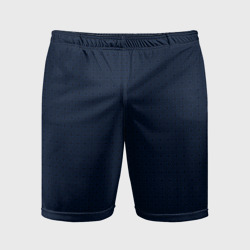 Тёмный синий паттерн узоры – Мужские шорты спортивные с принтом купить
