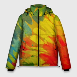 абстракция цветение акрил – Мужская зимняя куртка 3D с принтом купить