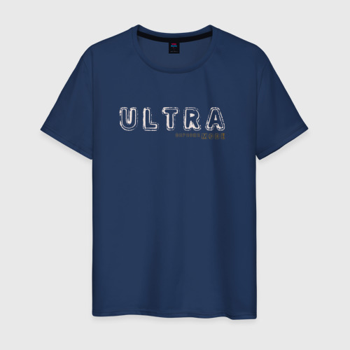 Мужская футболка из хлопка с принтом Depeche Mode - Ultra logo, вид спереди №1