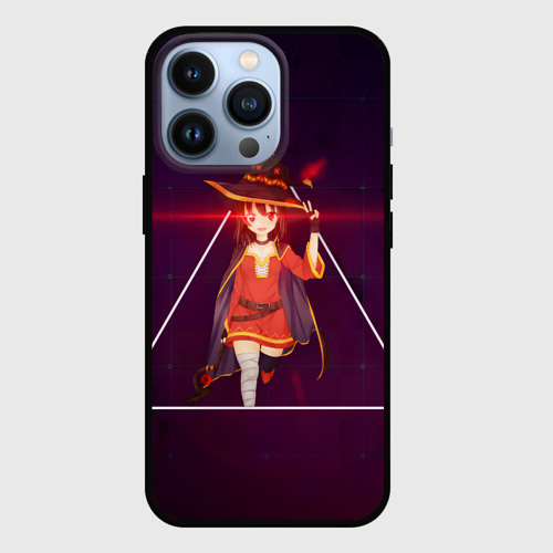 Чехол для iPhone 13 Pro с принтом Konosuba Мэгумин cute, вид спереди №1