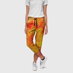 Абстракция цветы мастихин – Женские брюки 3D с принтом купить