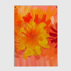 Абстракция цветы мастихин – Постер с принтом купить