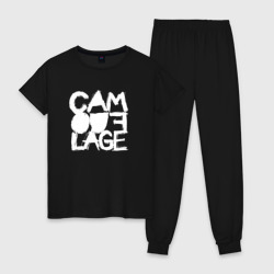 Camouflage - A synthpop band from germany – Женская пижама хлопок с принтом купить со скидкой в -10%