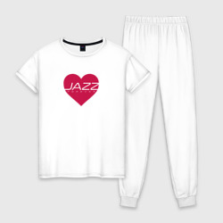 Джаз любовь навсегда – Женская пижама хлопок с принтом купить со скидкой в -10%