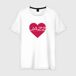 Джаз любовь навсегда – Мужская футболка хлопок с принтом купить со скидкой в -20%