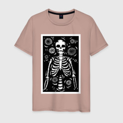 Скелет иллюстрация – Мужская футболка хлопок с принтом купить со скидкой в -20%