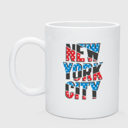 Америка Нью-Йорк – Кружка керамическая с принтом купить
