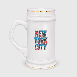 Америка Нью-Йорк – Кружка пивная с принтом купить