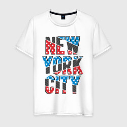 Мужская футболка хлопок Америка Нью-Йорк