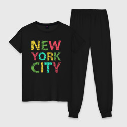 New York city colors – Женская пижама хлопок с принтом купить со скидкой в -10%