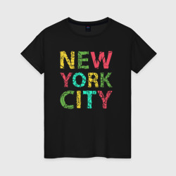 Женская футболка хлопок New York city colors